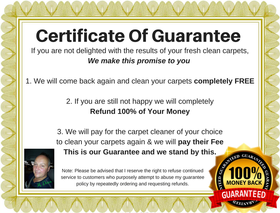 Certificate of Guarantee